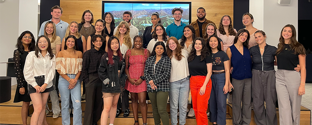 A group photo of the 2022 Bold Beginners summer interns at IPG Health's New York city office.