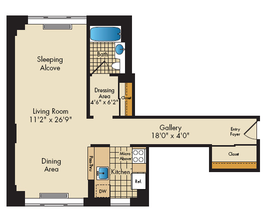 Apartment 006U floorplan