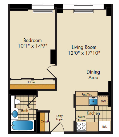 Apartment 017B floorplan