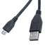 Micro USB 2.0 Cable, Black, Type A Male / Micro-B Male, 10 foot - Part Number: 10U2-03110BK