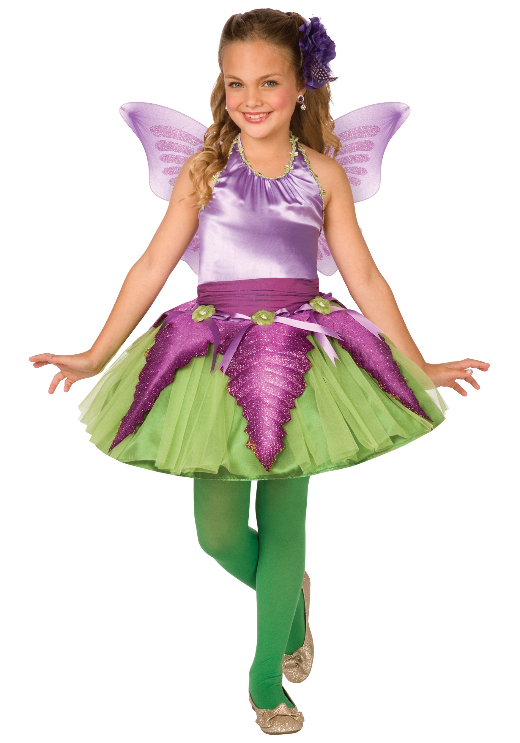 Child Purple Flower Fairy Costume - Halloween Costume Ideas 2023