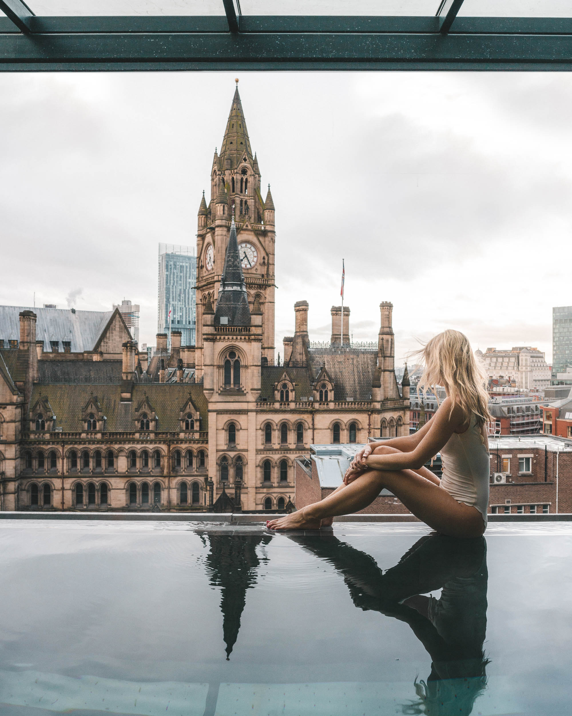 King street townhouse hotel rooftop pool city view Manchester England United Kingdom 24 Hour Guide one day Find Us Lost Selena Taylor