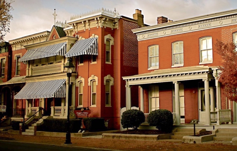 Red brick buildings of Maggie L Walker National Historic Site