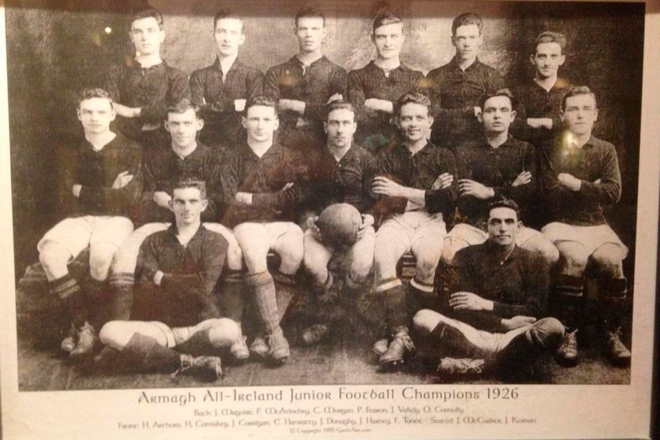 The Armagh winning team of the 1926 All-Ireland Junior Football Championship 