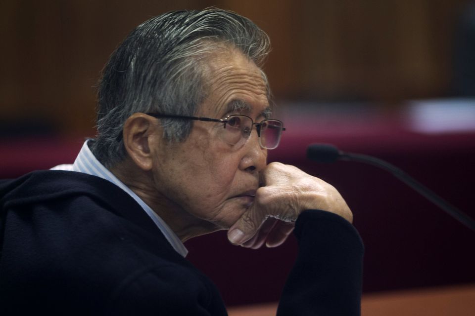 Peru’s former president Alberto Fujimori in 2016 (AP)