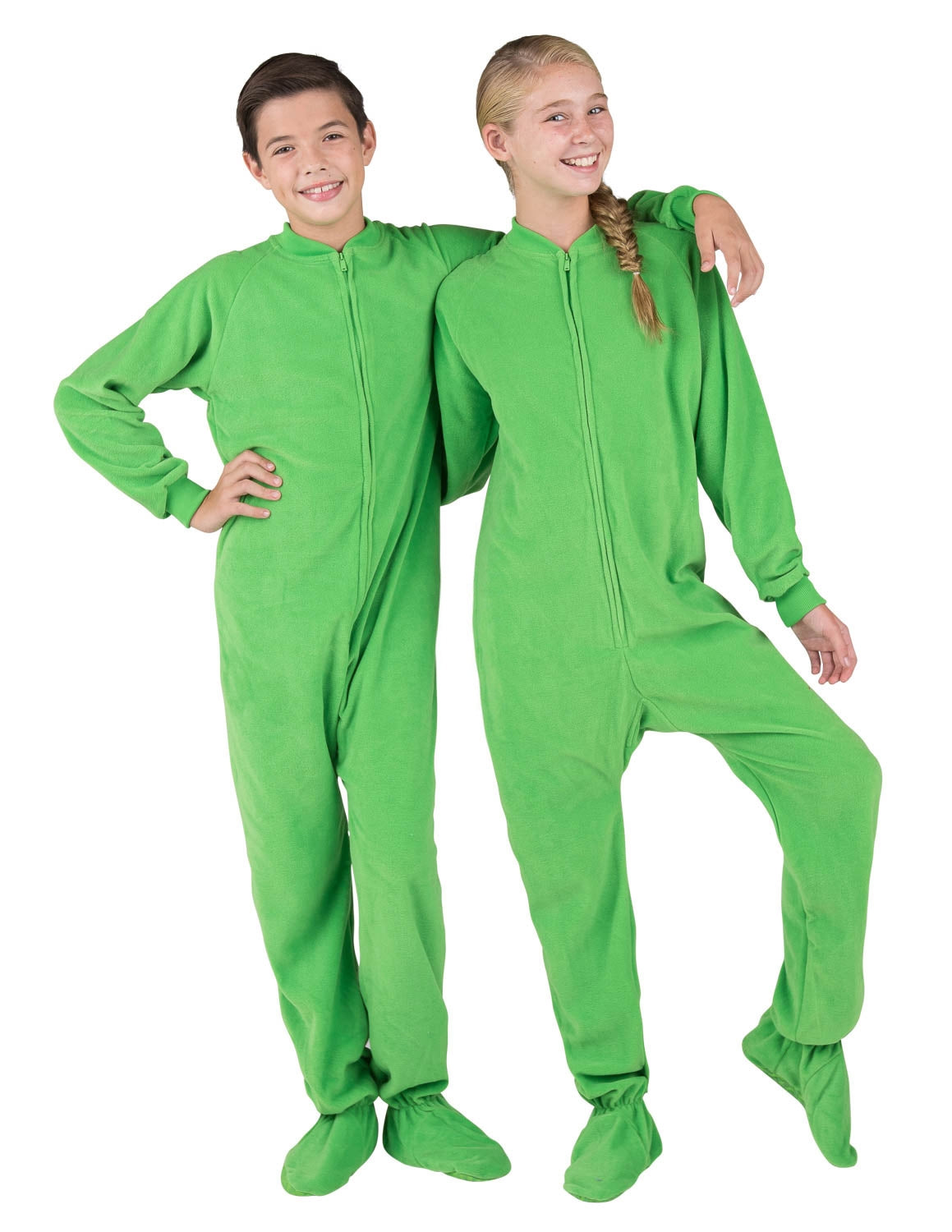 Emerald Green Kids Fleece Onesie