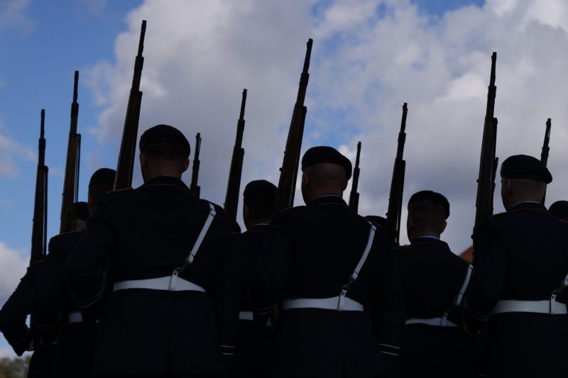 Members of the German Bundeswehr attend a ceremony to honor the veterans of Germany's Afghanistan mission in Berlin on Oct. 13, 2021.