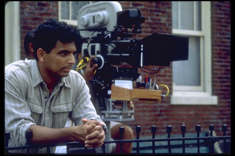 Shyamalan on the set of his 1999 film “The Sixth Sense.”