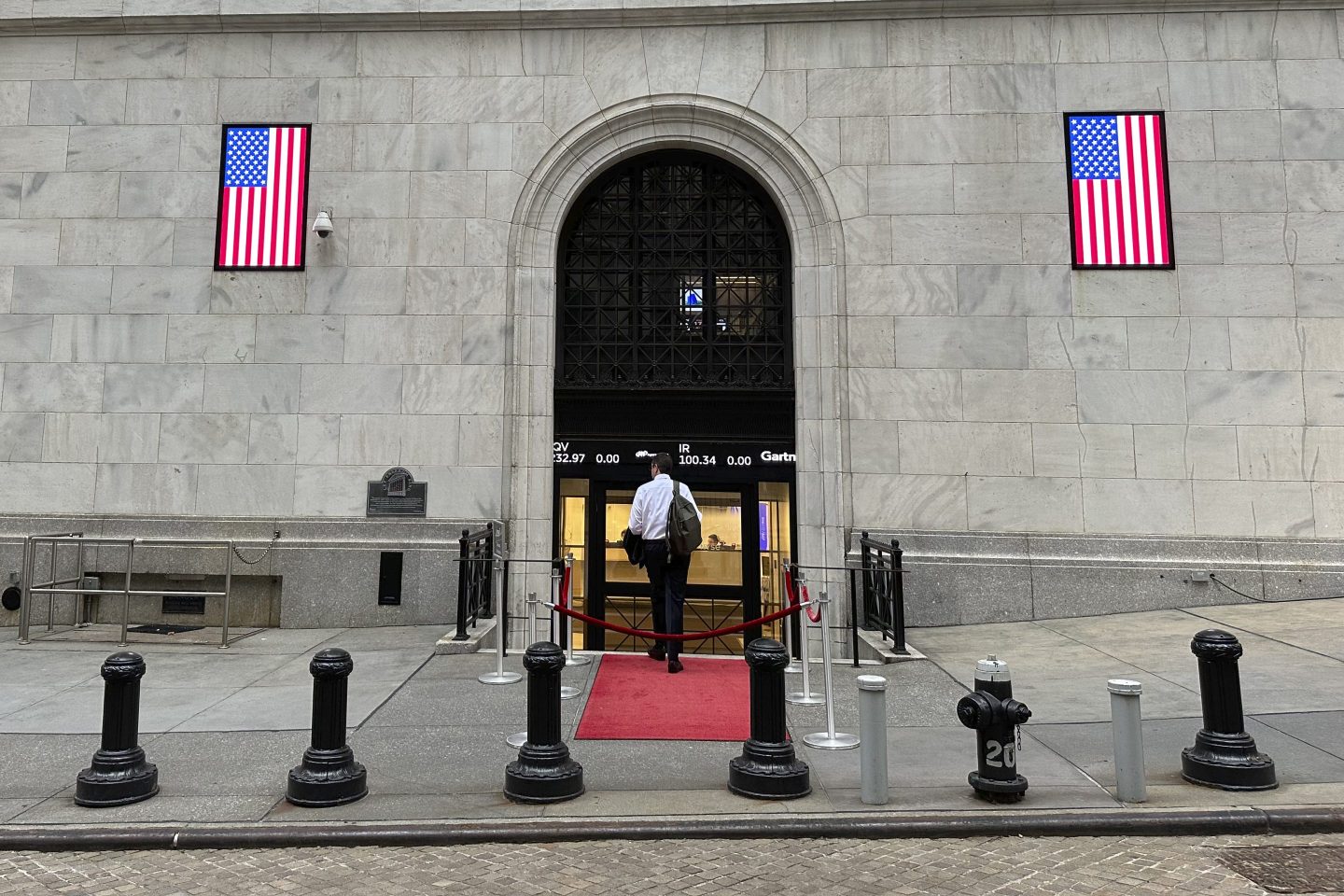 Outside Wall Street's New York Stock Exchange