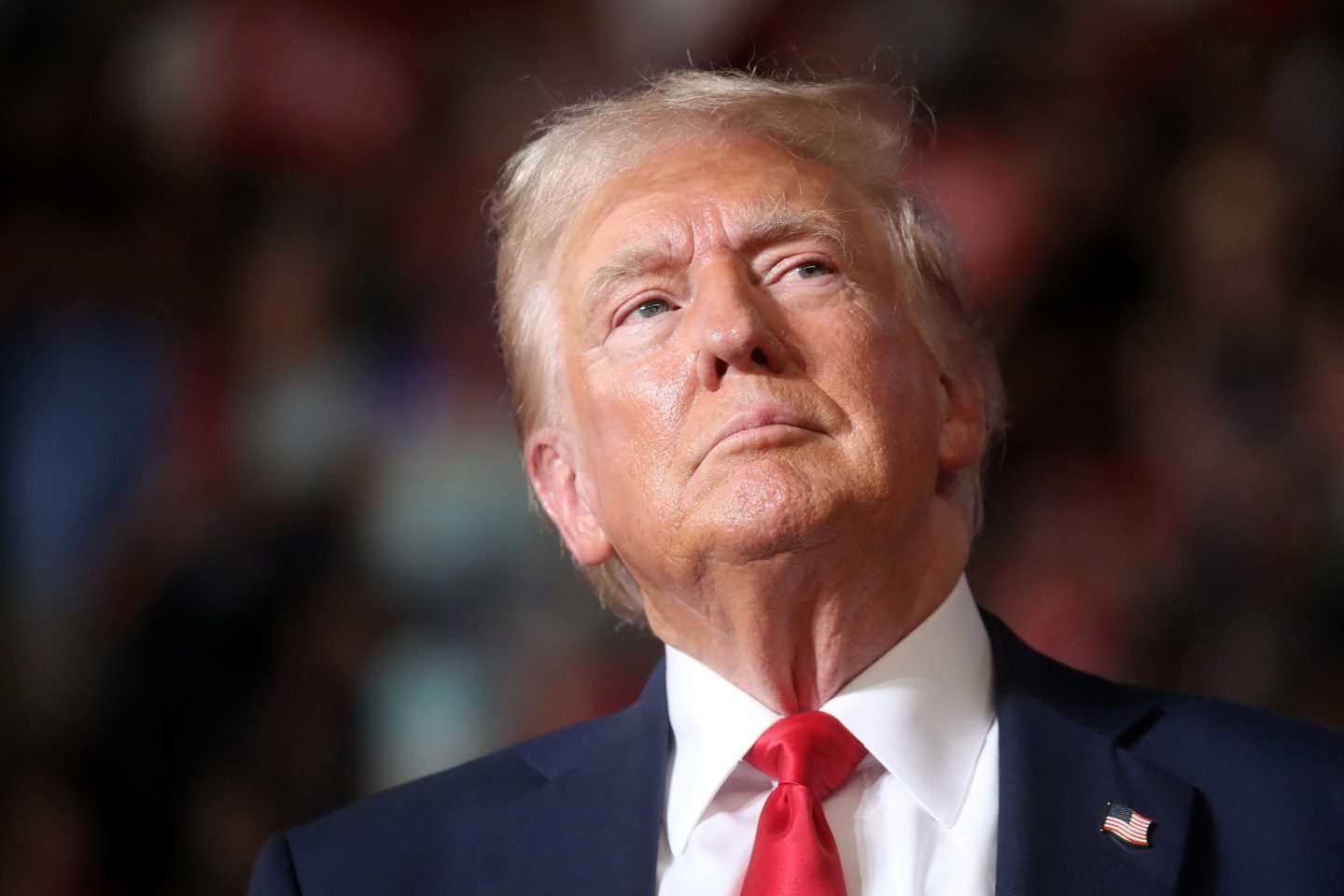 Republican presidential nominee, former U.S. President Donald Trump speaks at a rally on July 31, 2024 in Harrisburg, Pennsylvania. Trump is returning to Pennsylvania for the first time since the assassination attempt.