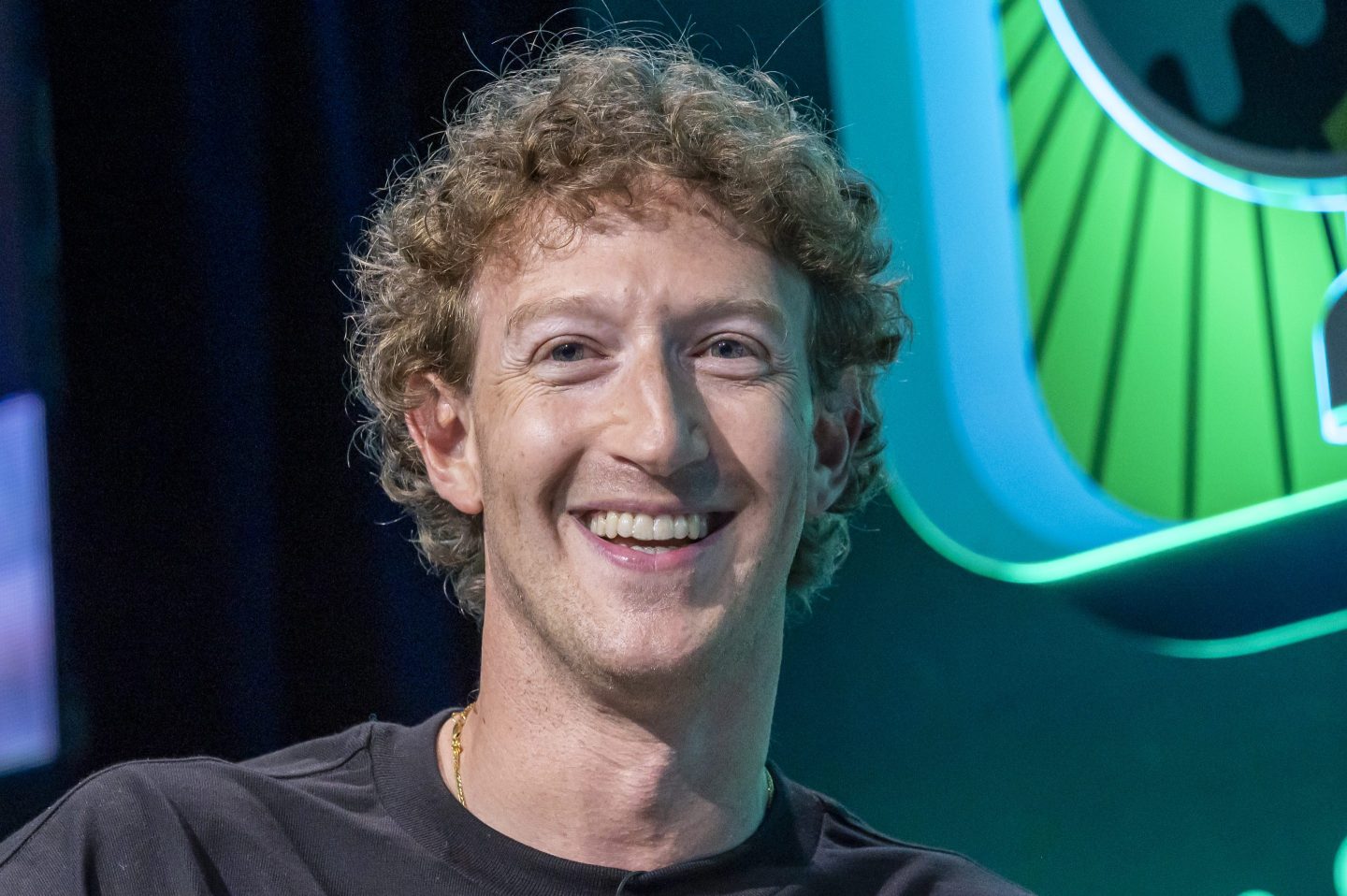 Mark Zuckerberg smiling