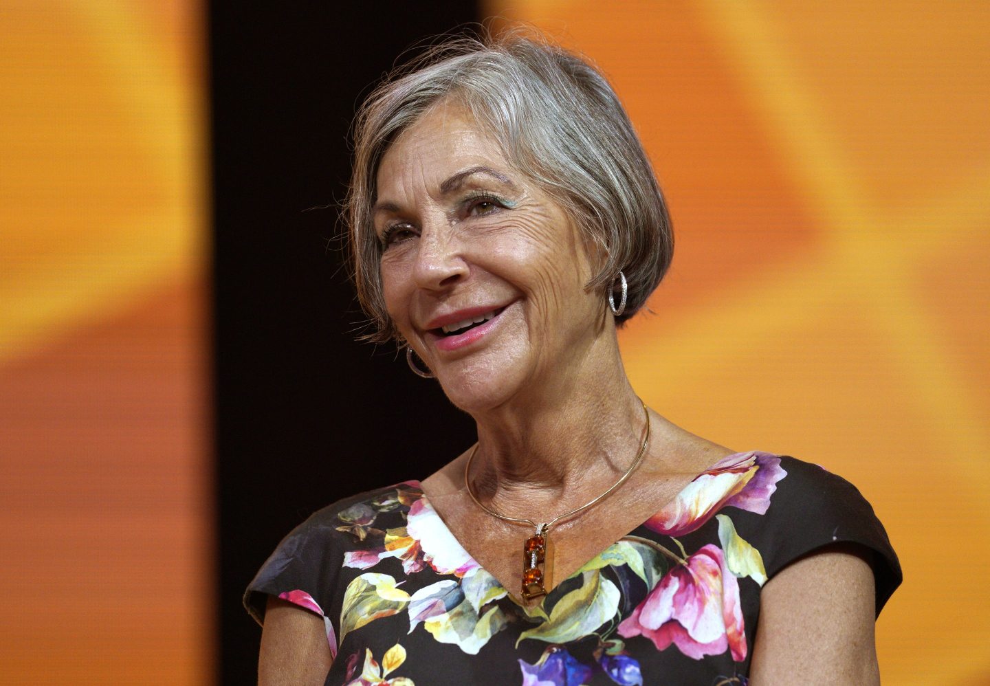 Alice Walton, daughter of Walmart founder Sam Walton, waits onstage during the annual Walmart shareholders meeting event on June 1, 2018