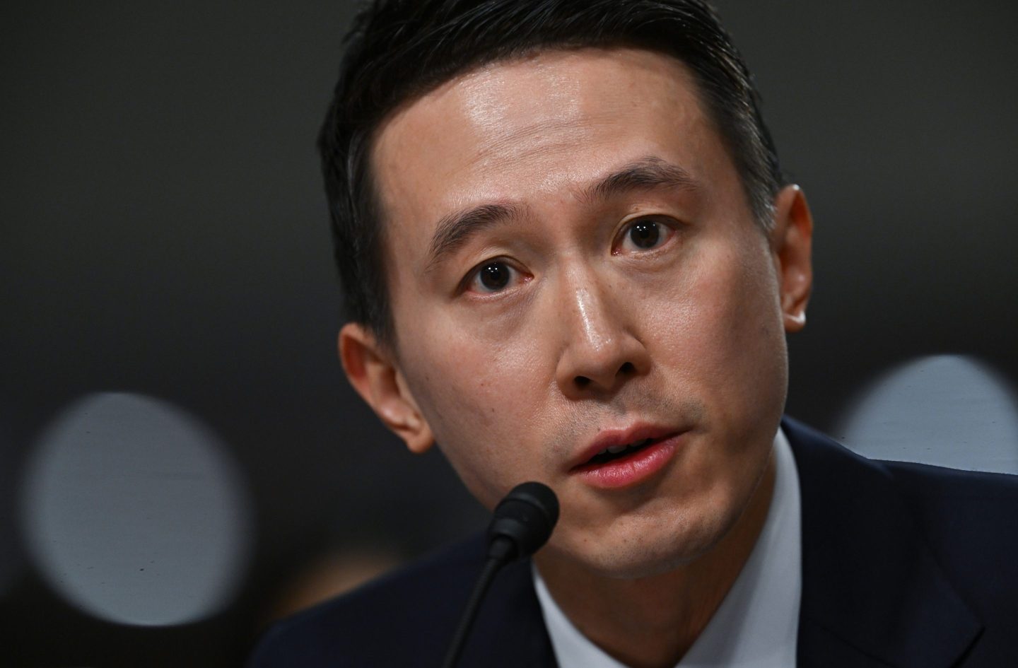 TikTok CEO Shou Zi Chew during a hearing in Washington, D.C., on Jan.31, 2024.