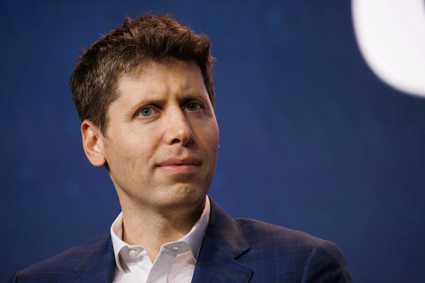 Sam Altman, chief executive officer of OpenAI, at the Hope Global Forums annual meeting in Atlanta, Georgia, US, on Monday, Dec. 11, 2023. The meeting includes over 5,200 delegates representing 40 countries aiming to reimagine the global economy so the benefits and opportunities of free enterprise are extended to everyone. Photographer: Dustin Chambers/Bloomberg via Getty Images