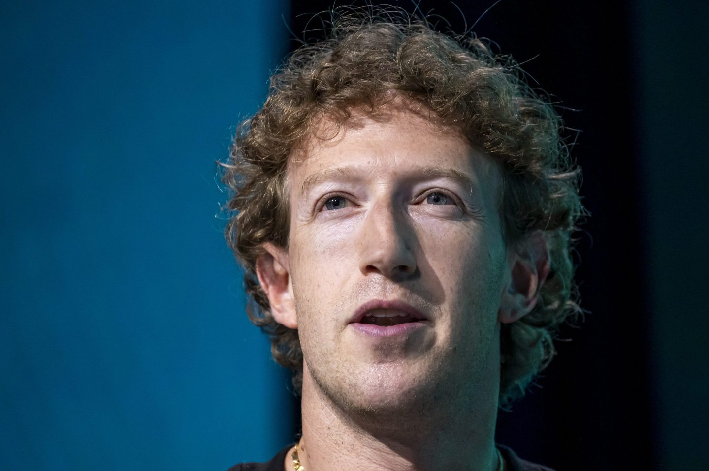 Mark Zuckerberg, chief executive officer of Meta Platforms Inc., during the Acquired LIVE event at the Chase Center in San Francisco, California, US, on Tuesday, Sept. 10, 2024. Listeners heard how Meta is playing a big role in defining the next decade of computing with AI. Photographer: David Paul Morris/Bloomberg via Getty Images