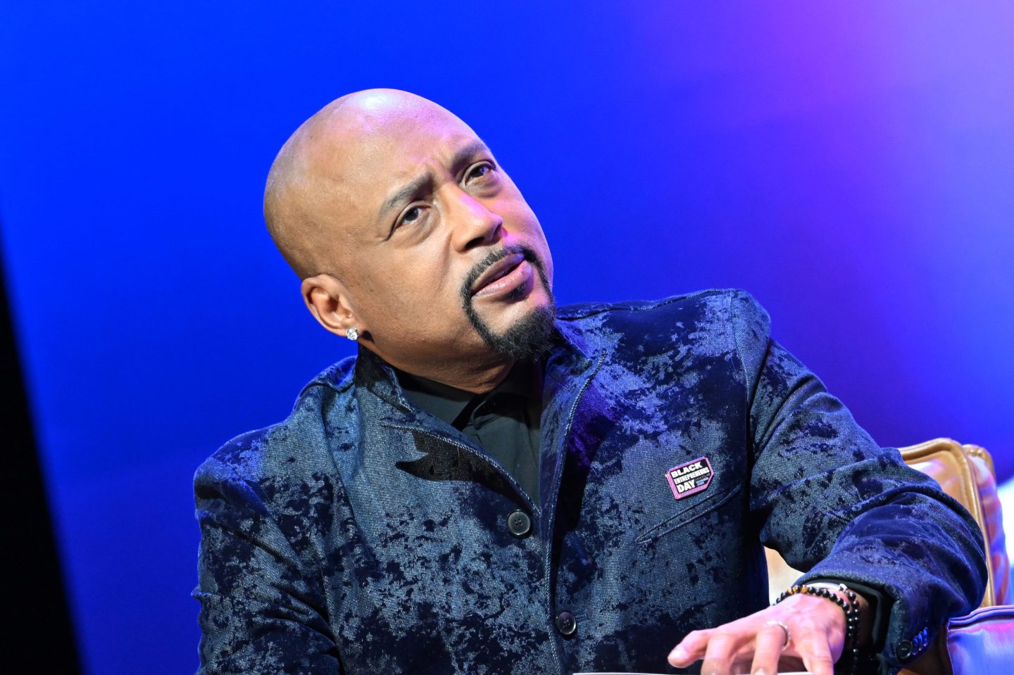 ATLANTA, GEORGIA - NOVEMBER 22: Daymond John speaks onstage during 2024 Black Entrepreneurs Day at The Fox Theatre on November 22, 2024 in Atlanta, Georgia. (Photo by Paras Griffin/Getty Images)