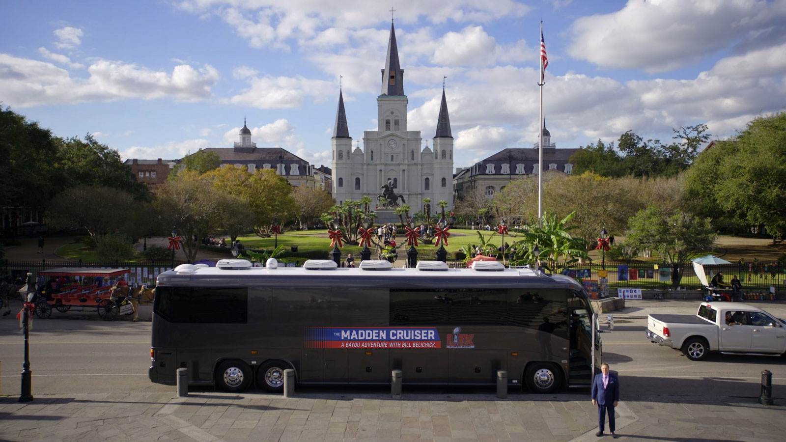 FOX Sports Films, SMAC Entertainment, BZ Entertainment and NFL Films Announce THE MADDEN CRUISER: A BAYOU ADVENTURE WITH BILL BELICHICK Airing Super Bowl Sunday on FOX