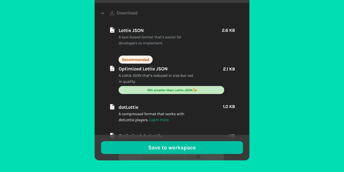Optimize your animations with Lottie Optimizer