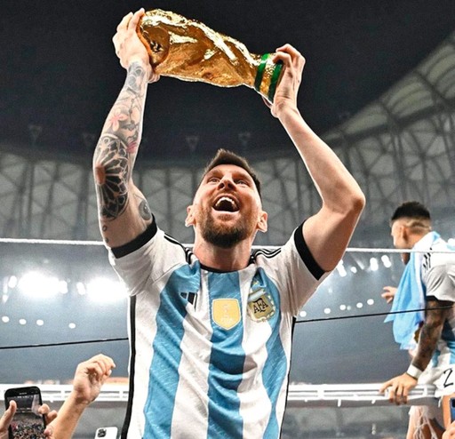 Ai-generated sport highlight of Messi in the World Cup