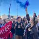 Mobilisation pour les salaires et l'abrogation de la réforme des retraites à l'appel de l'intersyndicale FSU, Solidaires, CGT le 1er octobre 2024 à Marseille