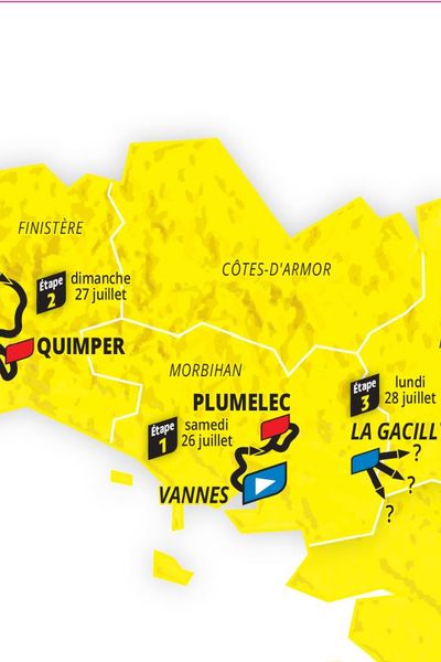Le Tour de France féminin passera 3 jours en Bretagne les 26,27,28 juillet 2025