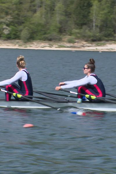 L'équipe de France d'aviron s'entraînait ces quinze derniers jours sur la base de Bellecin.