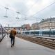 Des trains en station à la Gare Saint-Lazare.