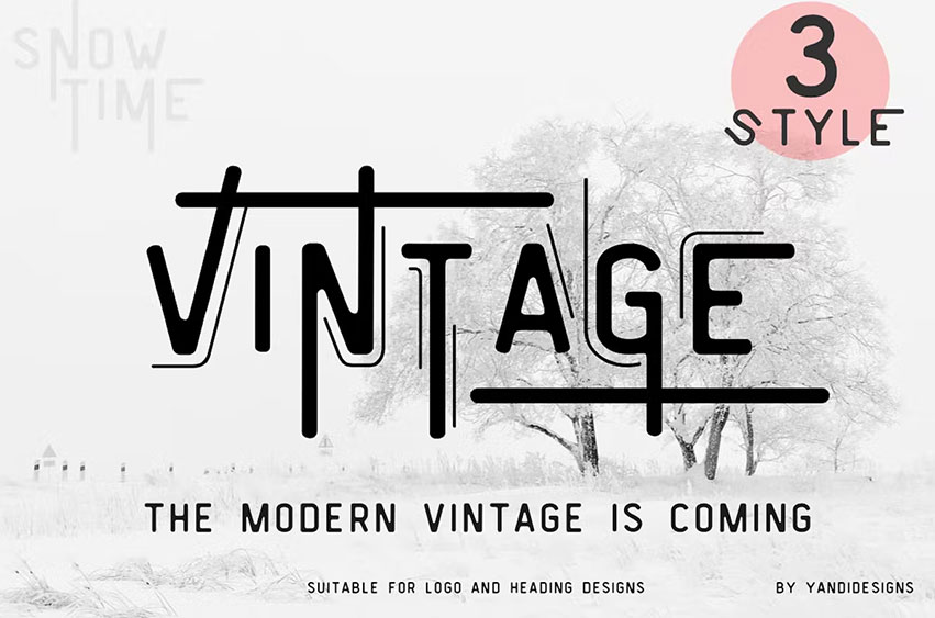 Vintage Modern Font