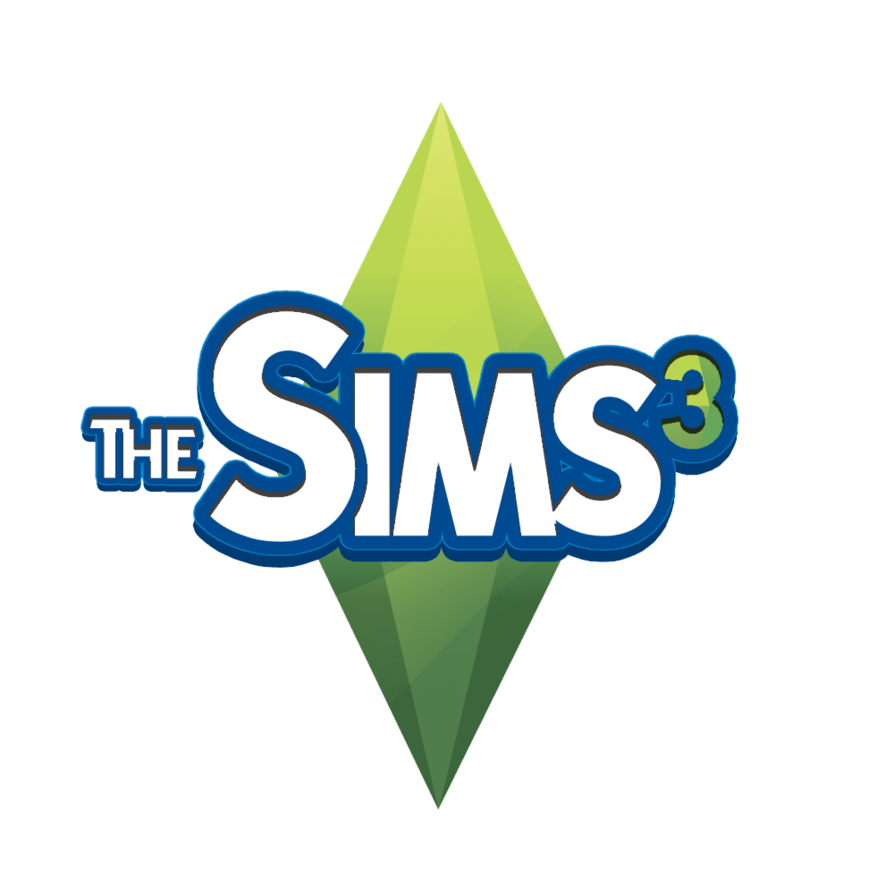 Sims 4 Logo TRANSPARENT White