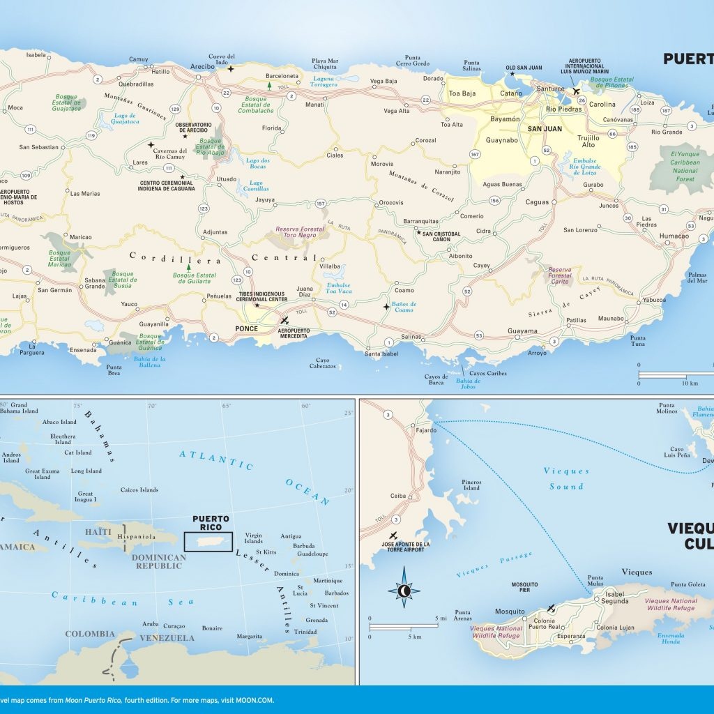 Printable Puerto Rico Map