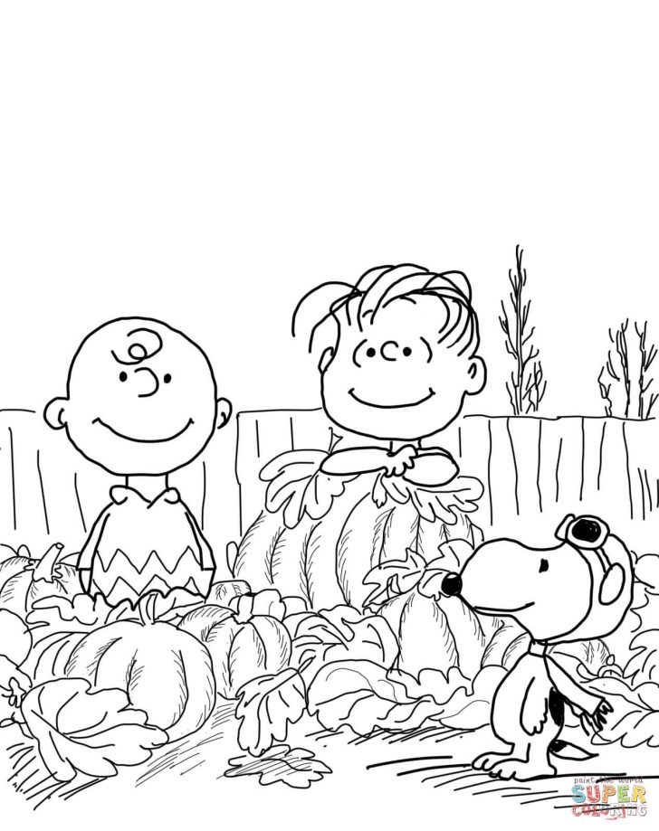 Free Printable Charlie Brown Halloween Coloring Pages