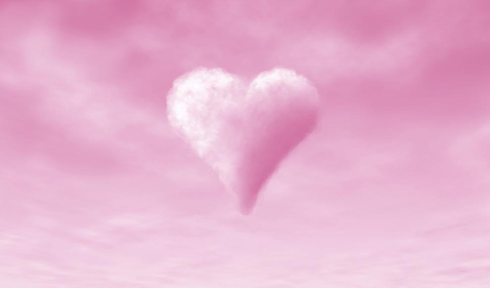 Free Stock Photo of Heart-shaped Cloud on Pink Background - Love -  Valentines Day | Download Free Images and Free Illustrations