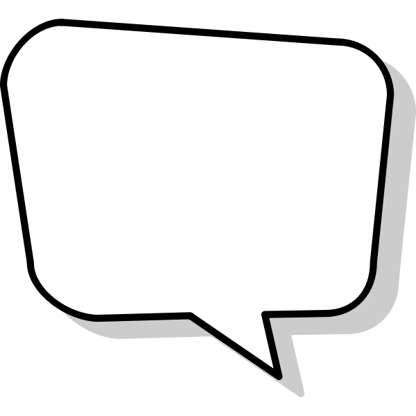 Empty speech bubble | Free SVG