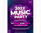 Poster Music Party Modern Concept