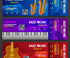 Music Jazz Ticket Set