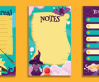 Magical Fantasy Journal Pages Template Set