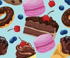 Sweet Dessert Seamless Pattern