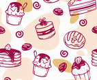 Sweet Dessert Seamless Pattern