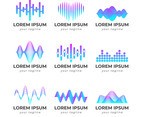 Sound Wave Logo Set