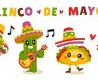 Cute Mariachi Band Character