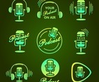 Green Podcast Sticker