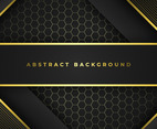 Abstract Black and Gold Background