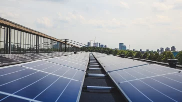 black and white solar panels