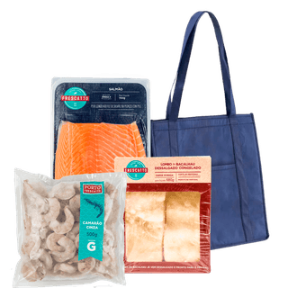 Kit Celebrações Clássico: Salmão + Bacalhau + Camarão