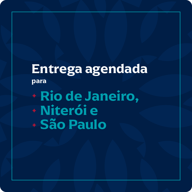 Entrega agendada: Rio de Janeiro, Niterói, São Paulo e Petrópolis