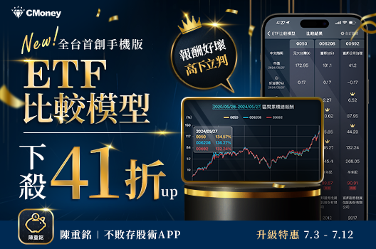 全台首創「ETF比較模型」上線🎉報酬好壞，高下立判！