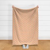 60s Retro Floral in Pink, Orange