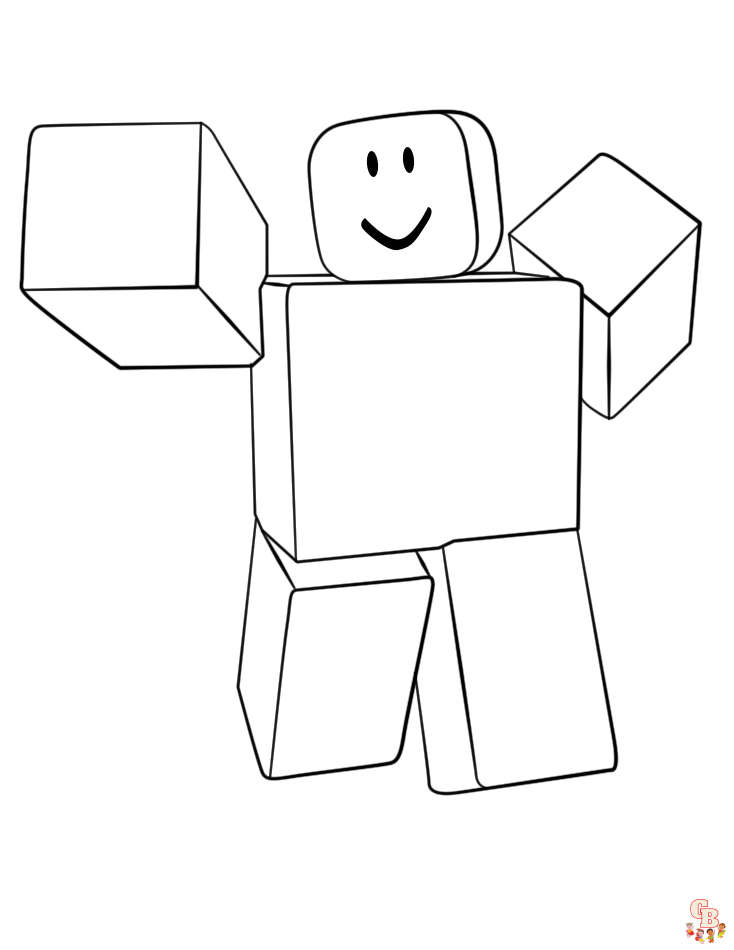 Roblox coloring pages to print for kids 6