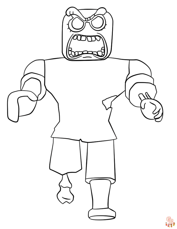 Roblox coloring pages to print for kids 10