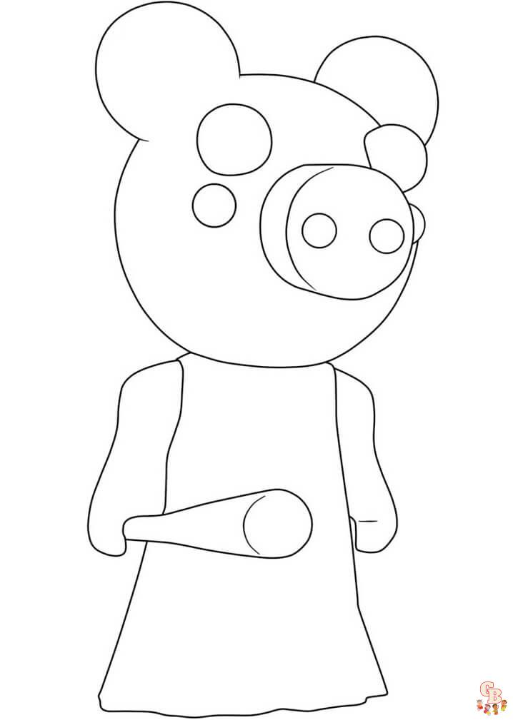 Roblox coloring pages to print for kids 13